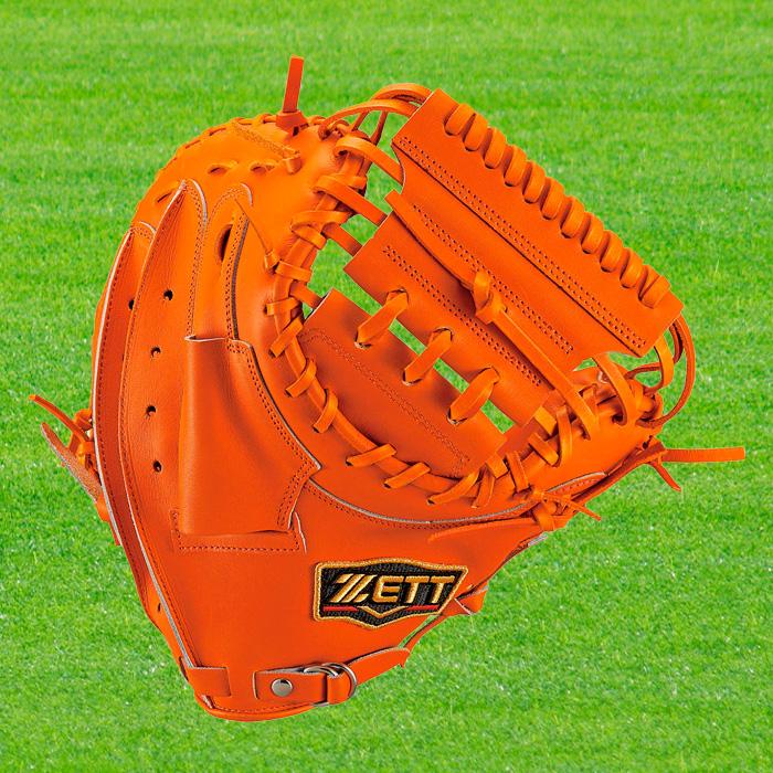 ゼット（ZETT） 硬式キャッチャーミット プロステイタス オレンジ 右投