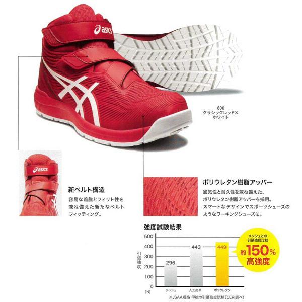 ASICS（アシックス） 安全靴 CP120 1273A062 クラシックレッドX