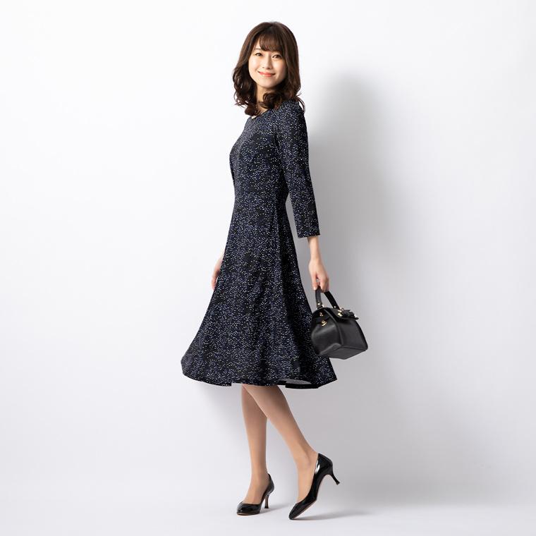 mimigrant ワンピース レディース ケリー フレア ルミエール ブルー