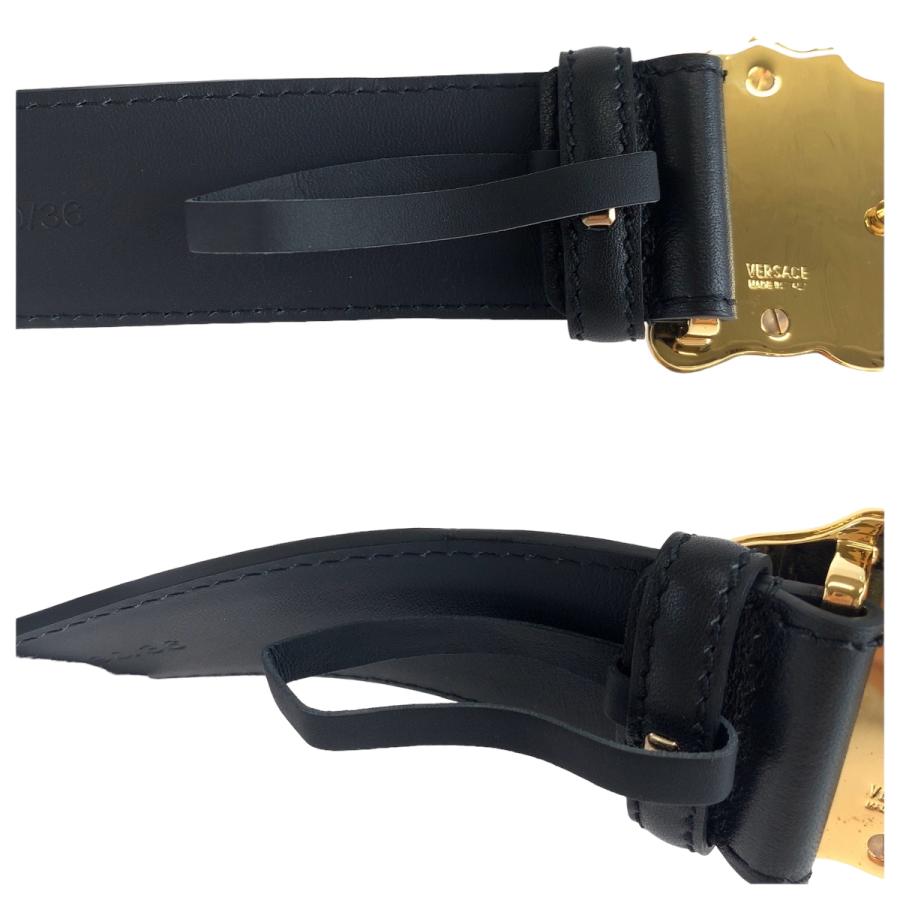 美品 VERSACE ヴェルサーチ メデューサ サイズ90/36 ブラック 黒