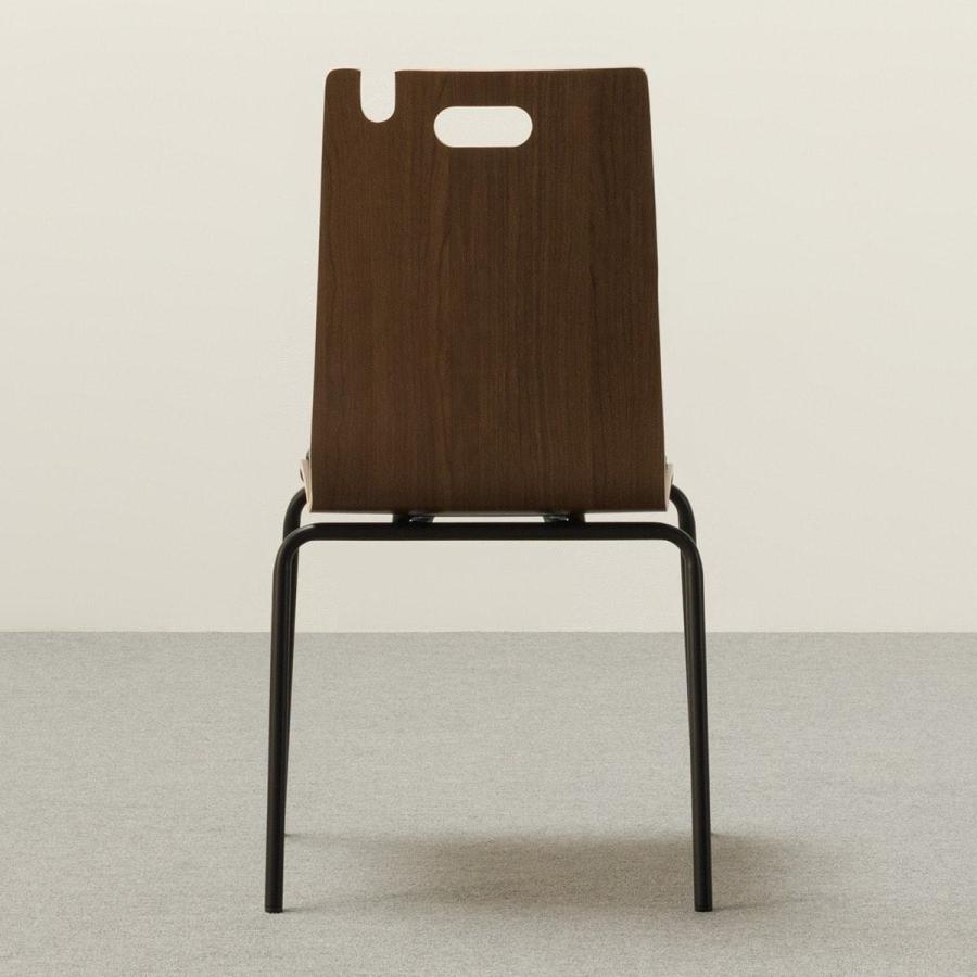 ニトリ（NITORI） スチール脚チェア(NアビスCIBK GTB DBR-BK12