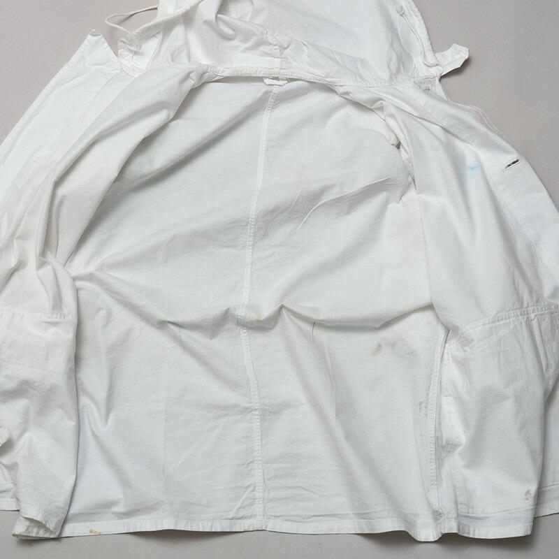 ノルウェー軍 スノーカモパーカー ホワイト USED JP120UN フード付き