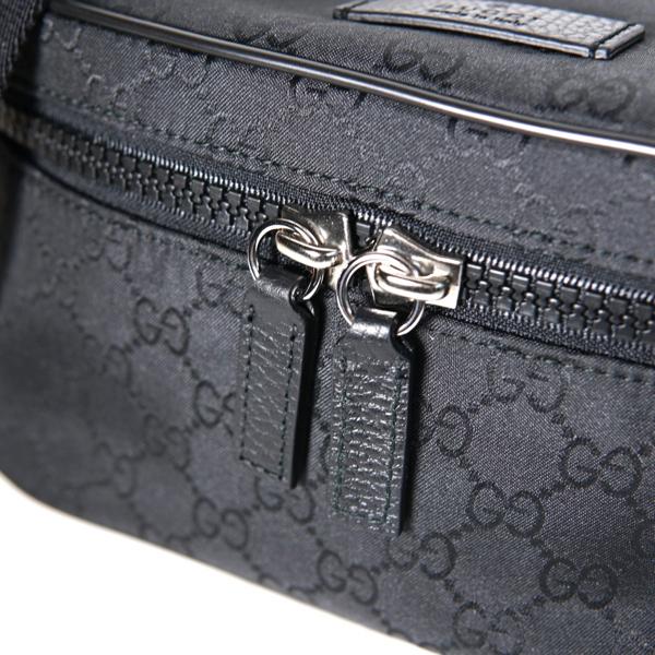 GUCCI（グッチ） メンズ ナイロン GG柄 ボディーバッグ ウェストポーチ