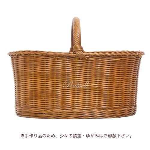 籐かご 籐バスケット かご 大きい ピクニックバスケット ラタン