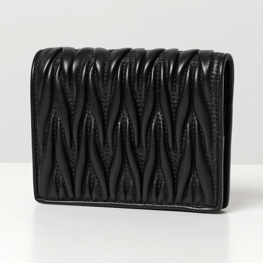 miu miu（ミュウミュウ） 二つ折り財布 MATELASSE マテラッセ 5MV204