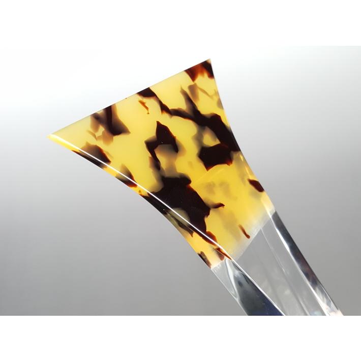 津軽三味線 撥 バチ 鼈甲調撥（NEO）超軽量モデル 手元アクリル 海宝堂