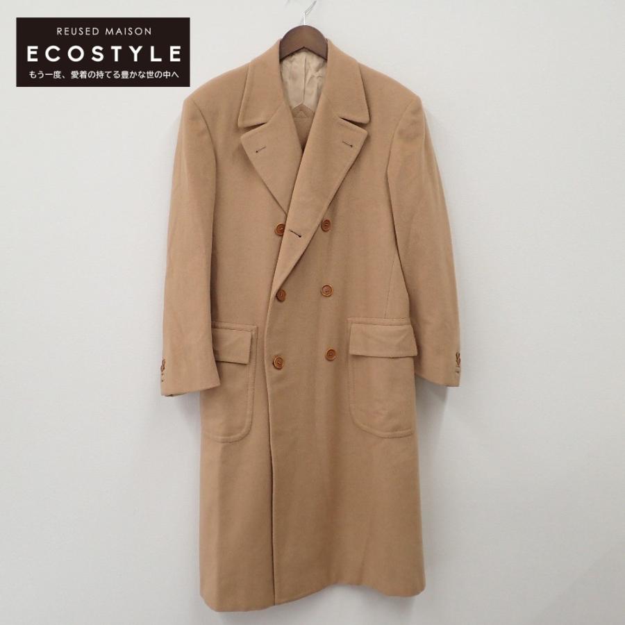 Kiton キートン キャメル100％ ダブルチェスター コート 46 ベージュ