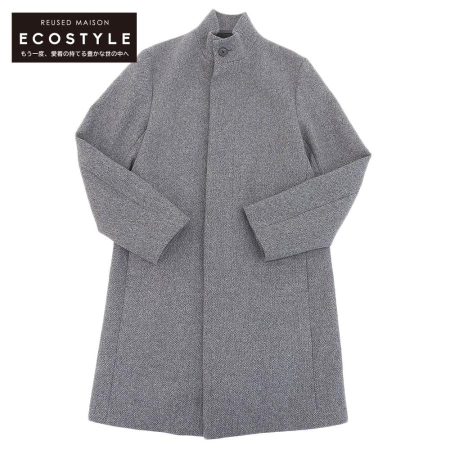 Theory 21AW スタンドカラーコート メンズ グレー Theory スタンド