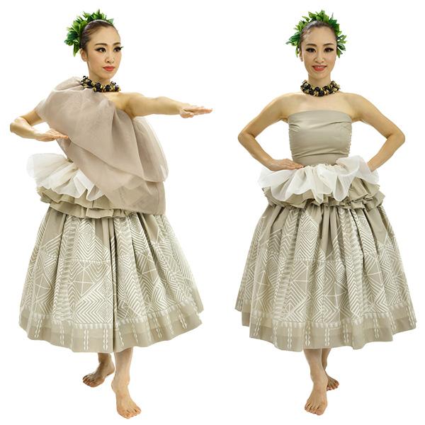 フラダンス衣装 パウスカート TUP-FT561 TUTUVIパウ タパハレ 色