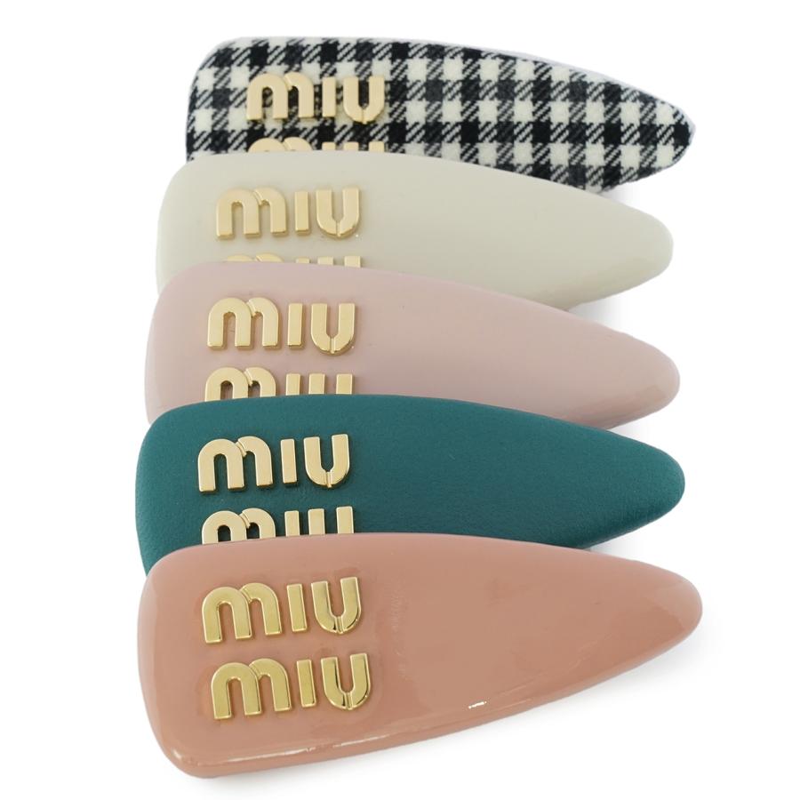 miu miu（ミュウミュウ） パテントレザー ヘアクリップ ヘア