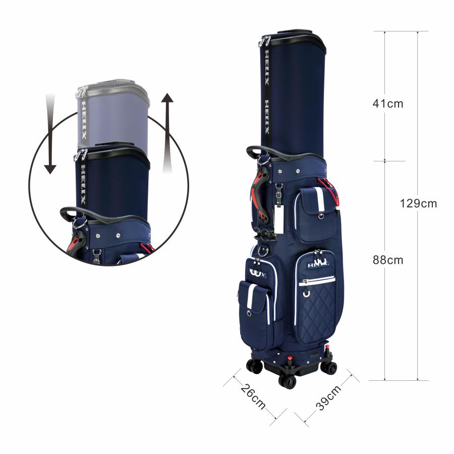 特許取得済み】HELIX（ヘリックス）キャディバッグ ゴルフバッグ