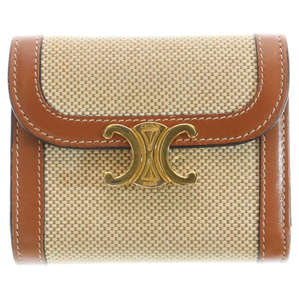 CELINE（セリーヌ） トリオンフ コンパクトウォレット 三つ折り財布