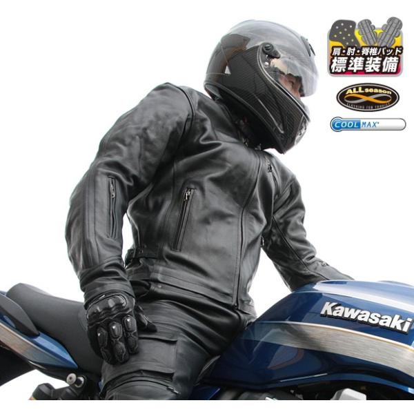 ラフアンドロードスポーツ ベンテッドライディングレザージャケット