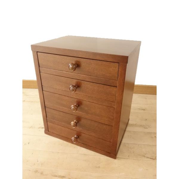 北海道手作り家具 ナラ（楢）材 A4小引出4F 勇峰工芸（新） 【公式