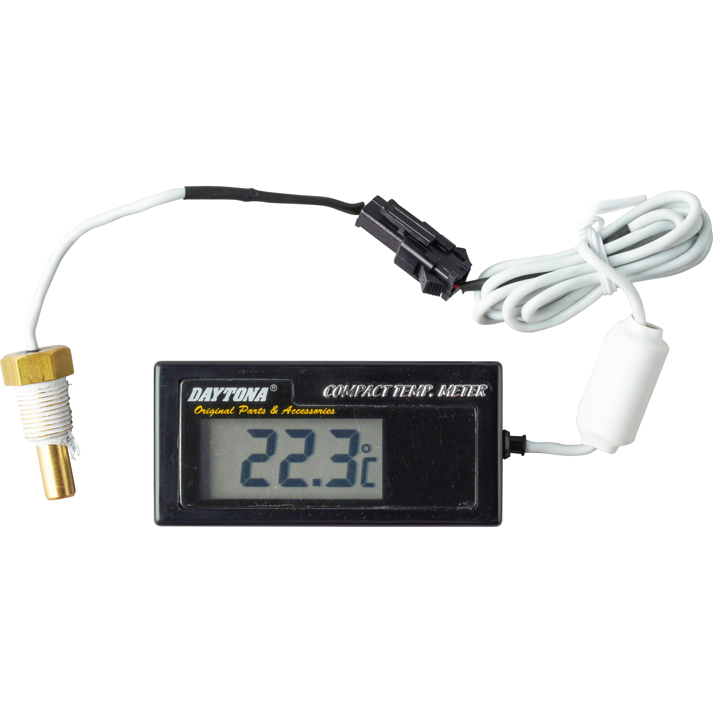 63487 コンパクトテンプメーター DAYTONA(デイトナ) 寸法(本体)H32×W67
