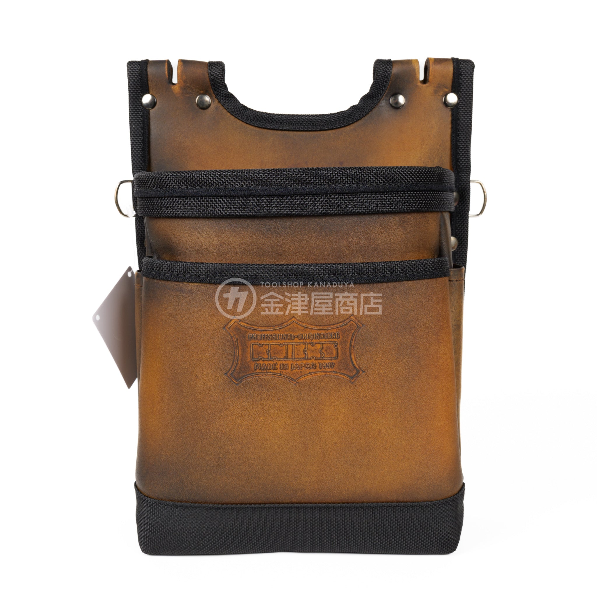 ニックス(KNICKS) グローブ革建築用2段腰袋 底・縁補強タイプ KGC