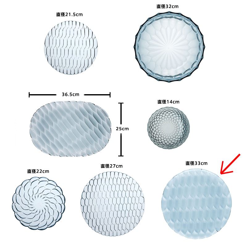 ジェリーズアンダープレート（4枚セット）｜Kartell｜カルテル