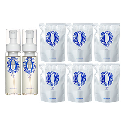 オーデュオー コットンフォーム 200ml本体1本& 詰め替え6袋セット