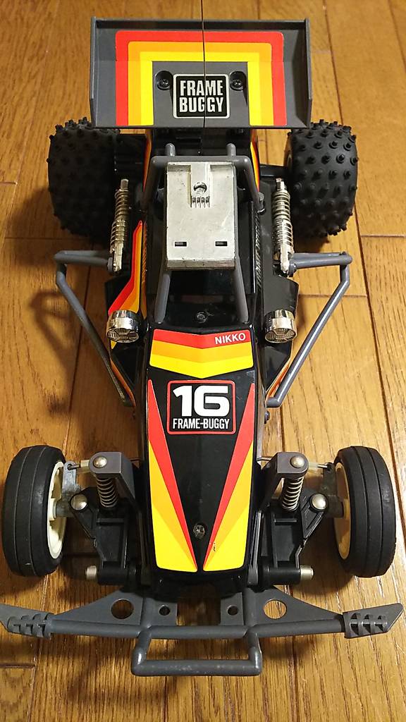 1985年【NIKKO 1/14フレームバギーブラックフォックス(黒)】ラジコン