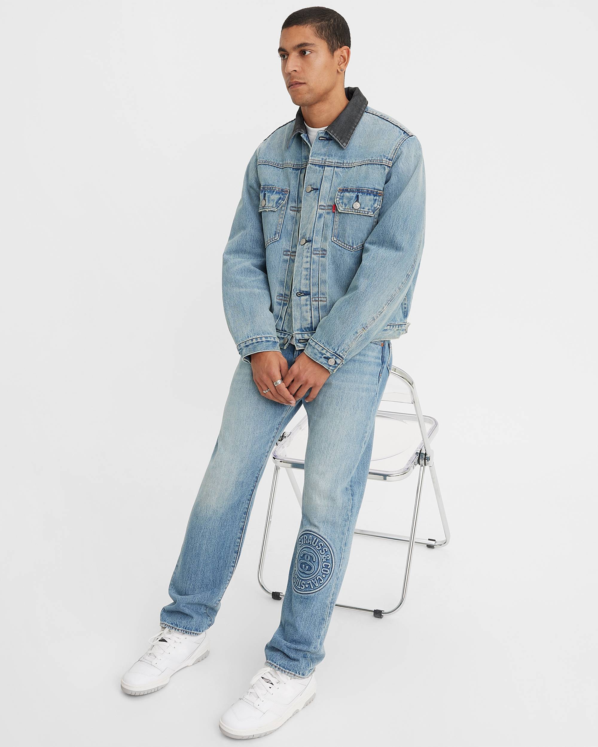 Stüssy & Levi's® Embossed 501® Jeans - Medium Wash | Levi's® US