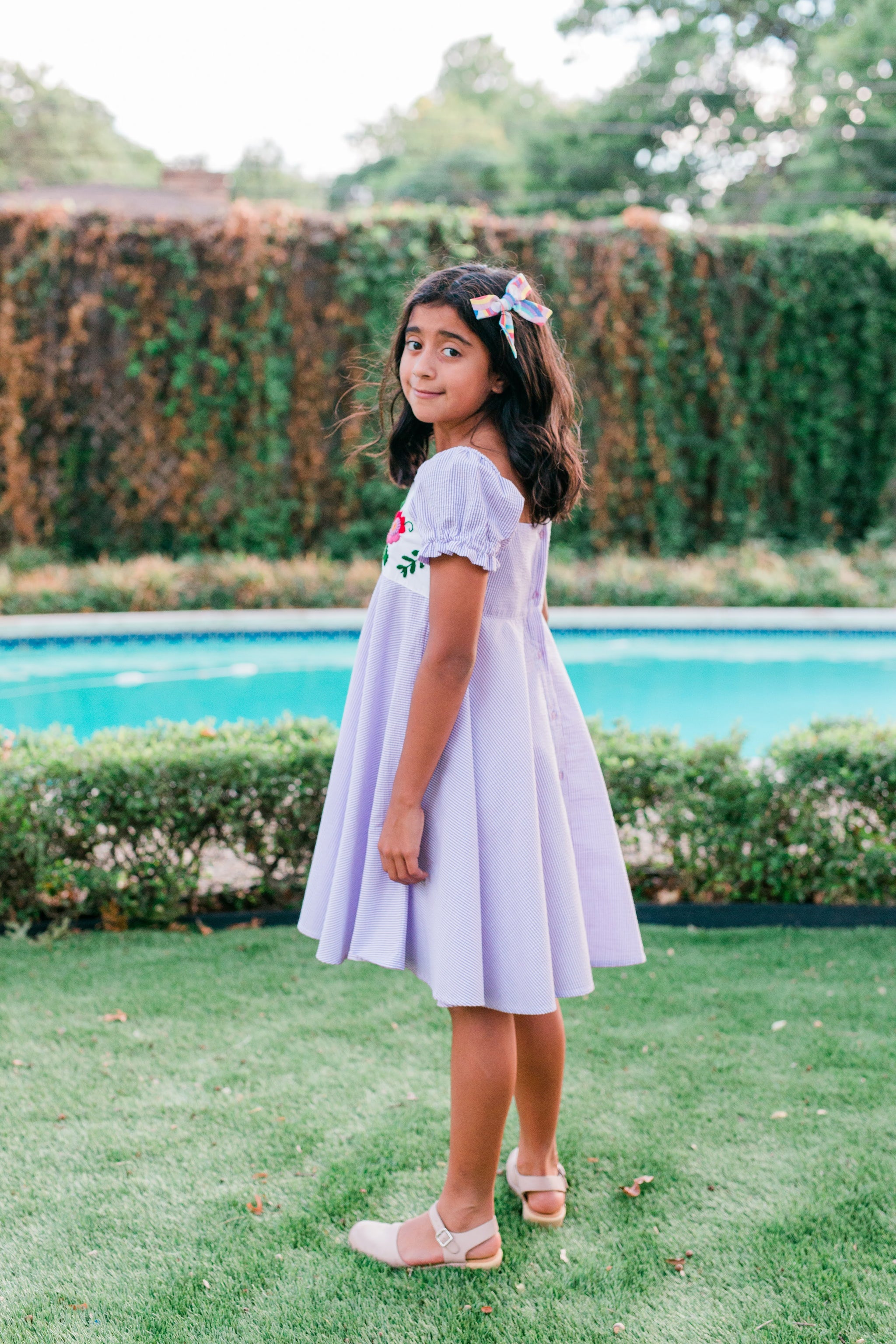 Viviana Dress in Lila - Luna Antigua