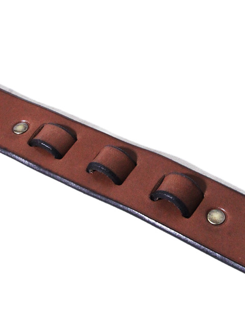 Pherrow's（フェローズ） 】 変形フックバックルレザーベルト [ BROWN