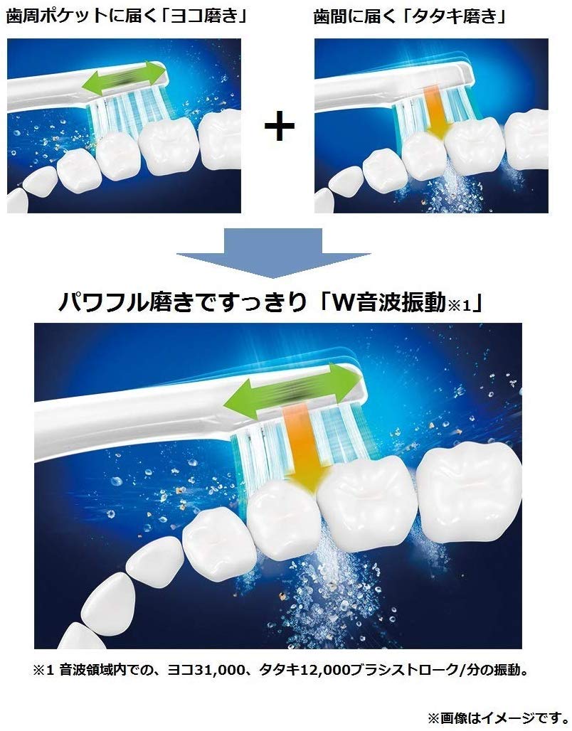 Amazon.co.jp: パナソニック 電動歯ブラシ ドルツ 黒 EW-DP52-K