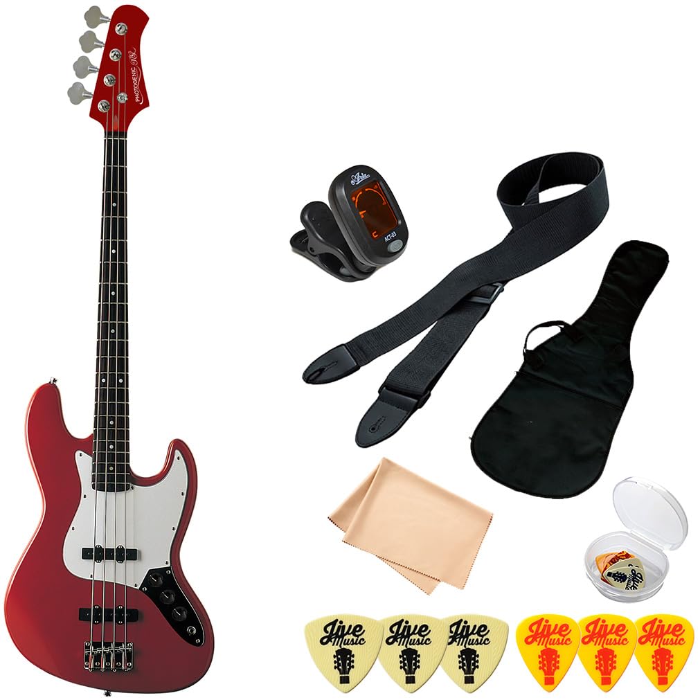 Amazon | ベース 初心者セット 7点 PhotoGenic JB-240 メタリック