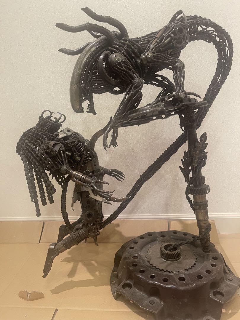 エイリアンVSプレデター メタルアート 廃材アート 【公式通販】