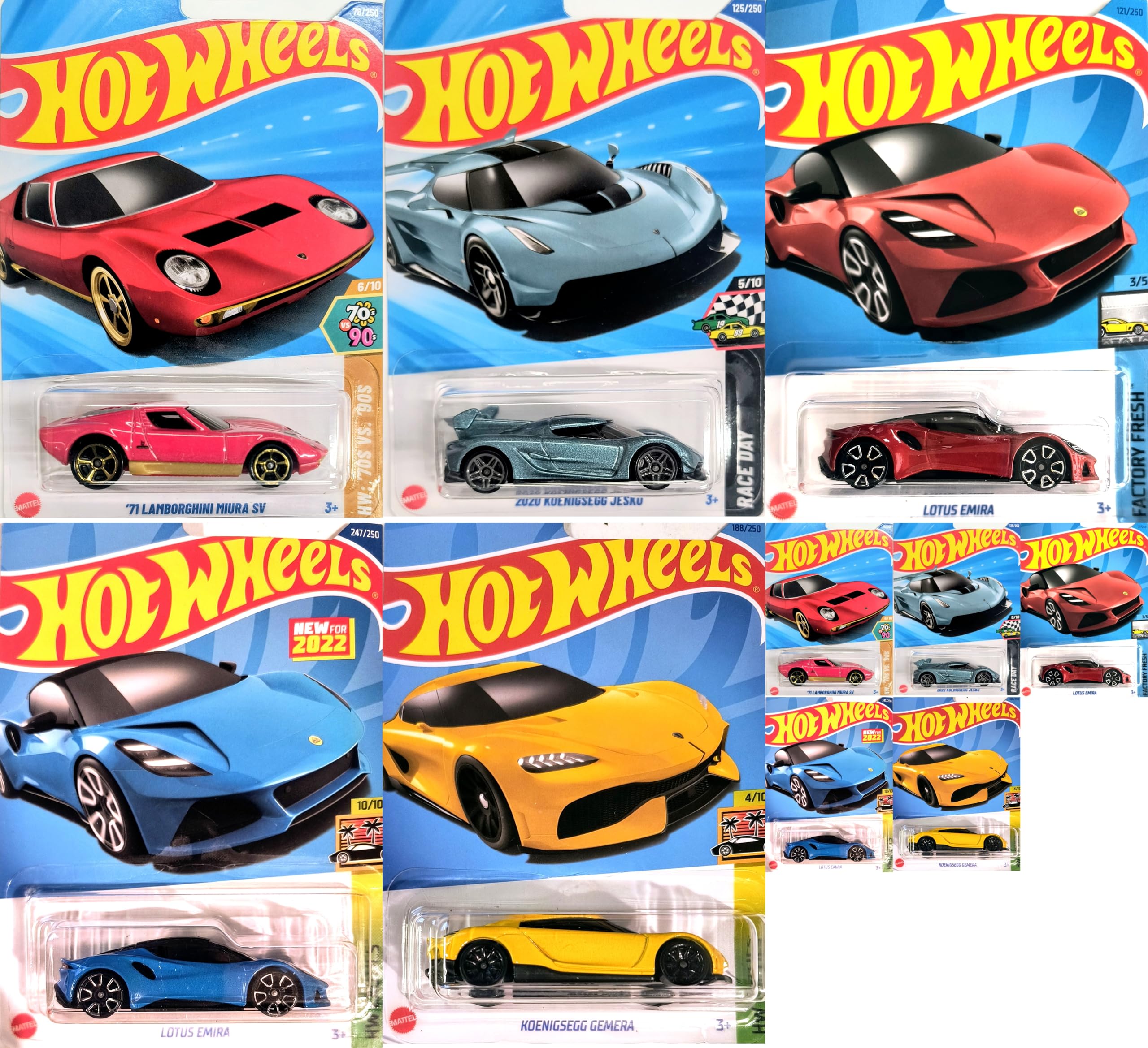 Amazon.com: Hot Wheels Matchbox European Exotic Cars 1:64 Scale