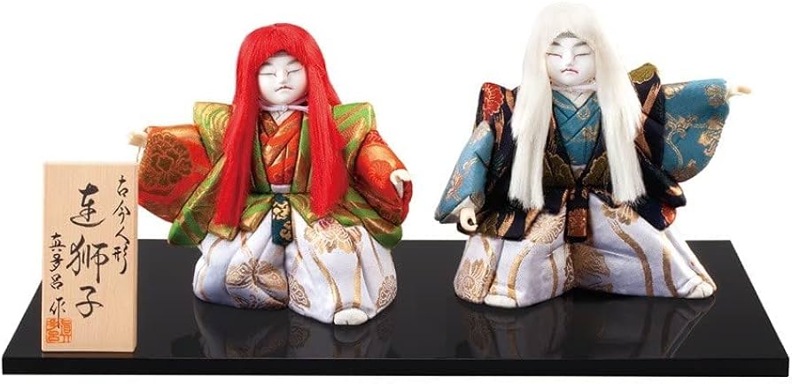 Amazon | 【連獅子B】 真多呂人形作 木目込み人形 浮世人形 伝統工芸品