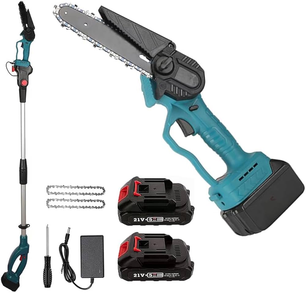 Amazon | 高枝切り電動チェーンソー 充電式チェンソー ハンディ