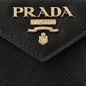 Amazon | [Prada] [プラダ] 財布 三つ折り サフィアーノ バイカラー