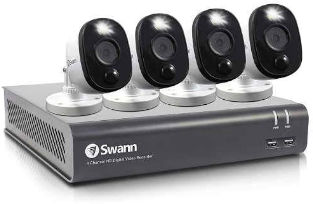 Amazon.co.jp: Swann 警告ライト搭載防犯カメラ 1080p フルHD スマート