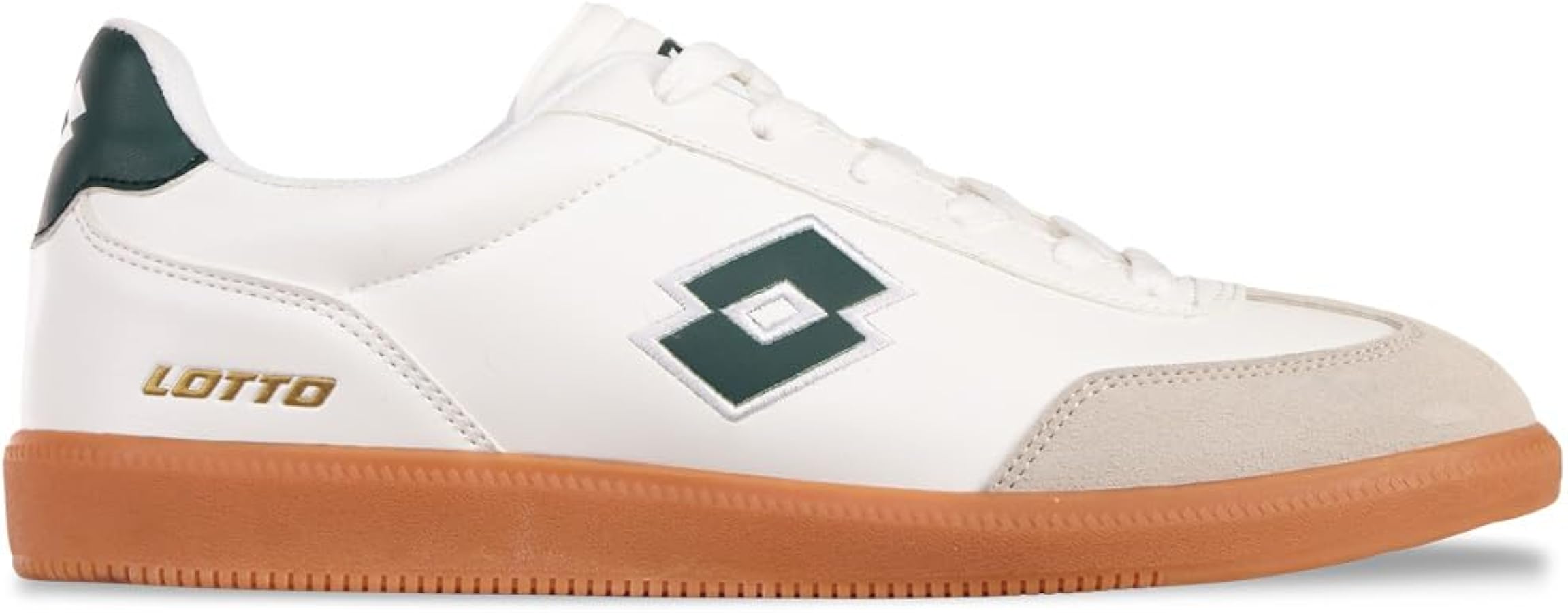 Amazon.com | LOTTO Unisex Low-Top Sneakers, White Green, 5.5 US