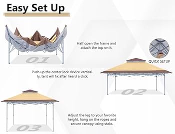 Amazon.com : COOSHADE 13x13Ft Pop Up Canopy Tent Instant Folding
