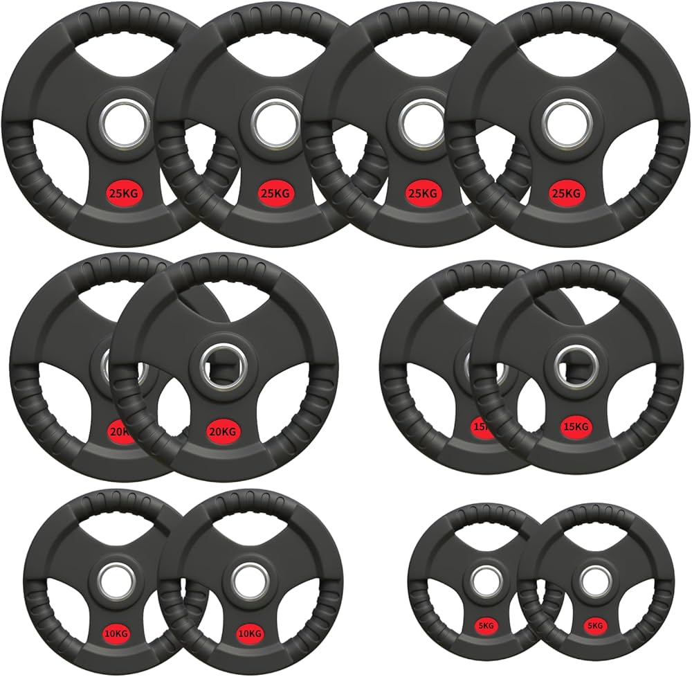 Amazon.co.jp: □大手24時間ジムも導入□ 50mm ラバープレート 計200kg