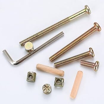 Amazon | 50セット ベッド二段ベッドハードウェア交換キット ボルト