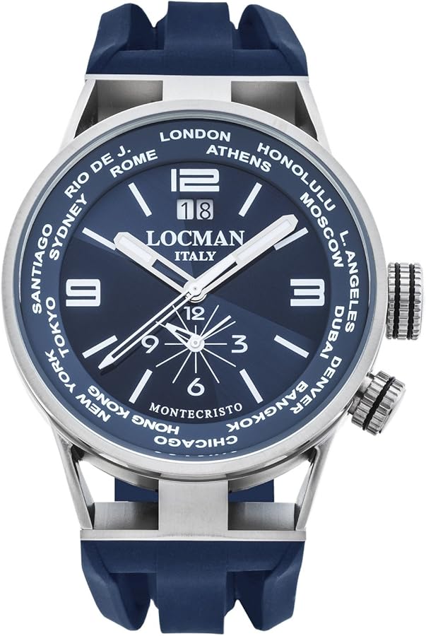 Amazon.co.jp: [ロックマン]LOCMAN 腕時計 MONTECRISTO WORLD 0508A02S