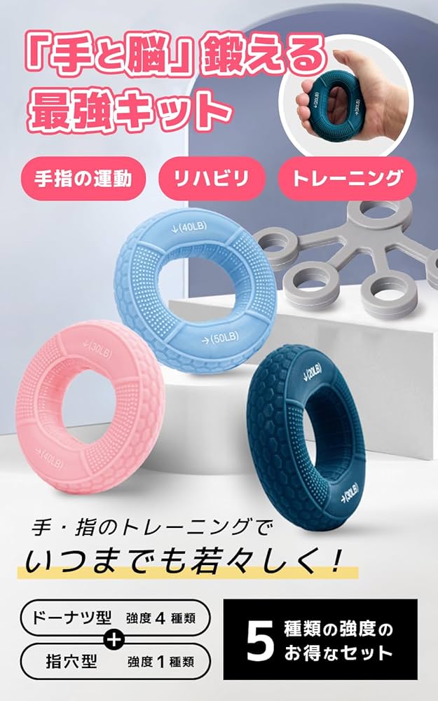 Amazon | 握力トレーニング フィンガーパワー ボケ防止 老化防止 認知