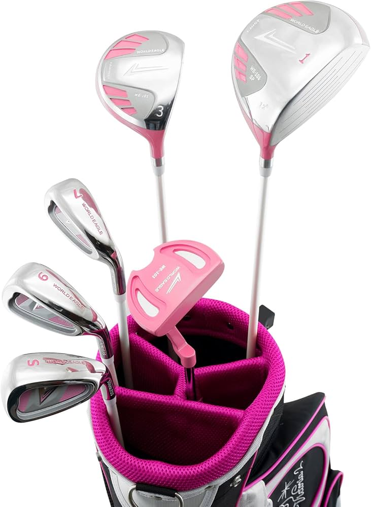 Amazon.co.jp: WORLD EAGLE 101ピンク 6本ハーフクラブセット
