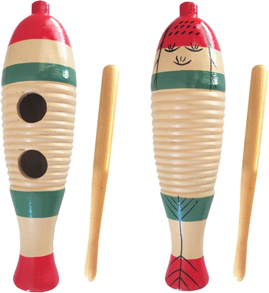 Amazon | HAMILO 木製 ウッドギロ ギロ パーカッション 打楽器 音楽