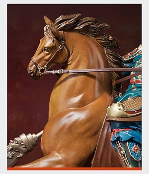 Amazon.co.jp: 関羽 置物【ブロンズ像・彩色】三国志関羽 フィギュア