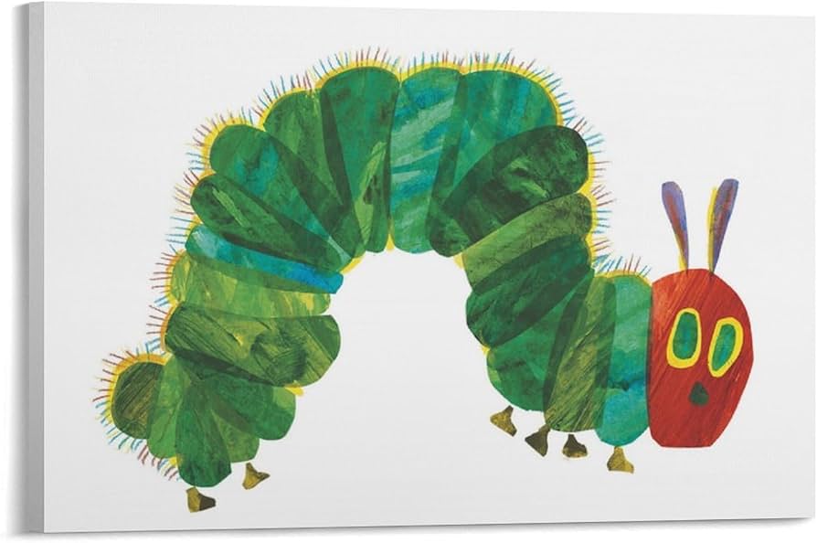 Amazon.co.jp: Eric Carle エリック・カールの版画『はらぺこあおむし