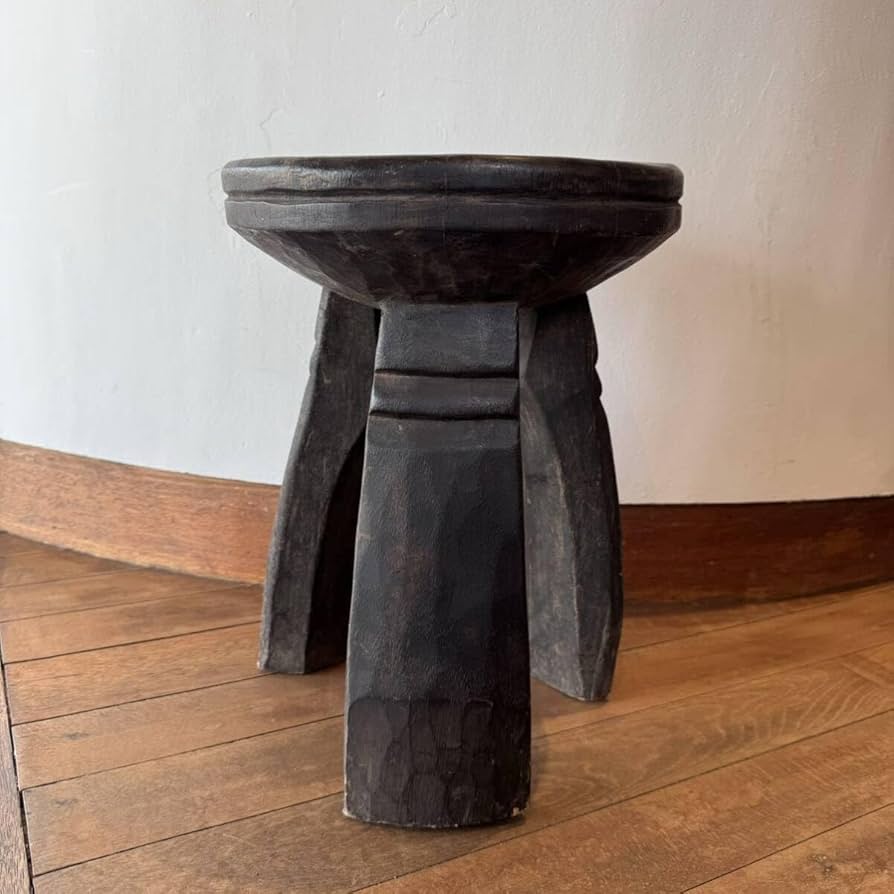 Amazon.co.jp: アフリカヌヌマ族スツールブルキナファソ民藝チェアー