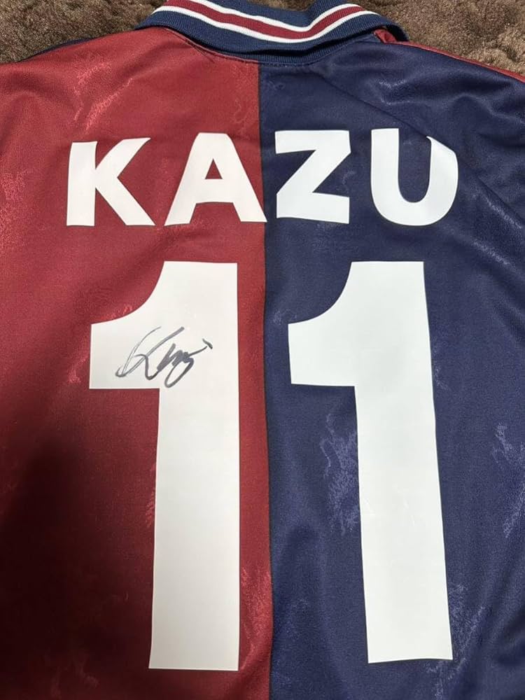 Amazon.co.jp: ！品 三浦知良カズ セリエA 正規品ジェノアユニフォーム