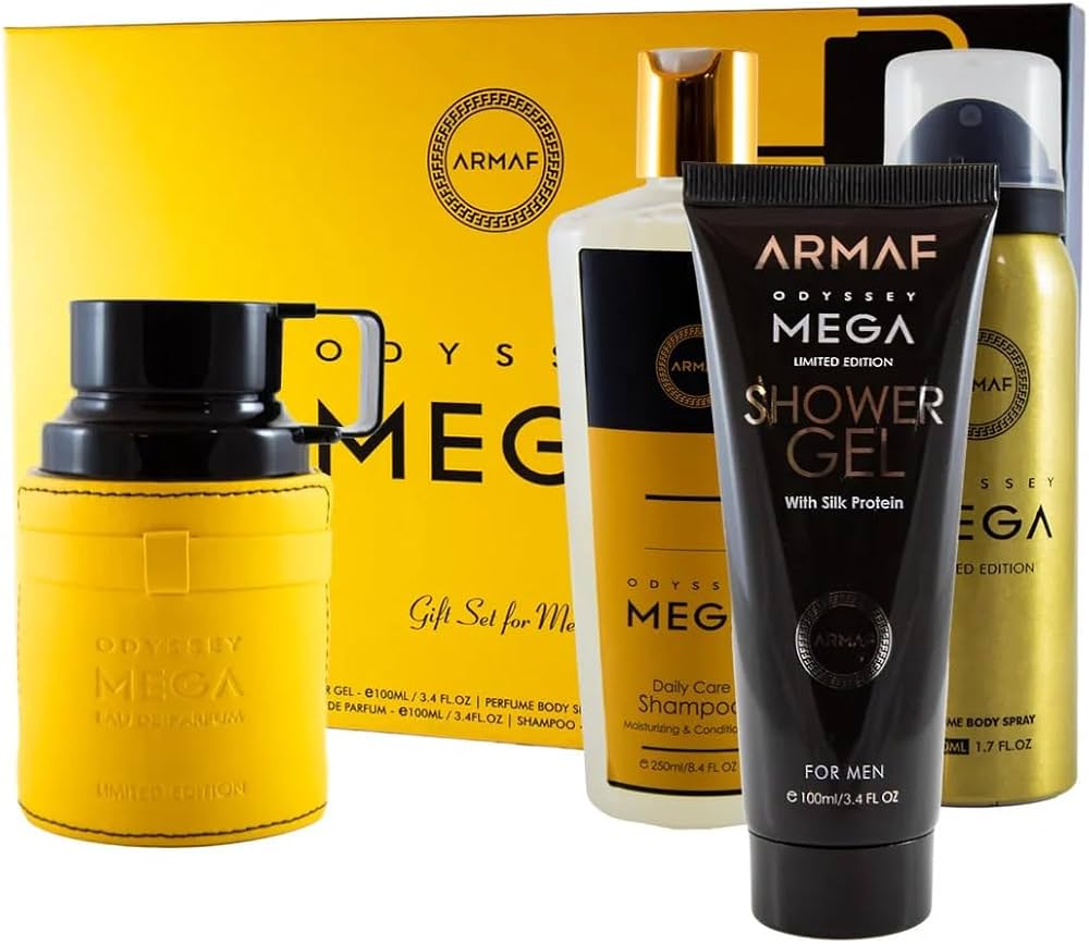 Armaf Odyssey Mega Limited Edition 4 Pc set for Men - (3.4 Eau de