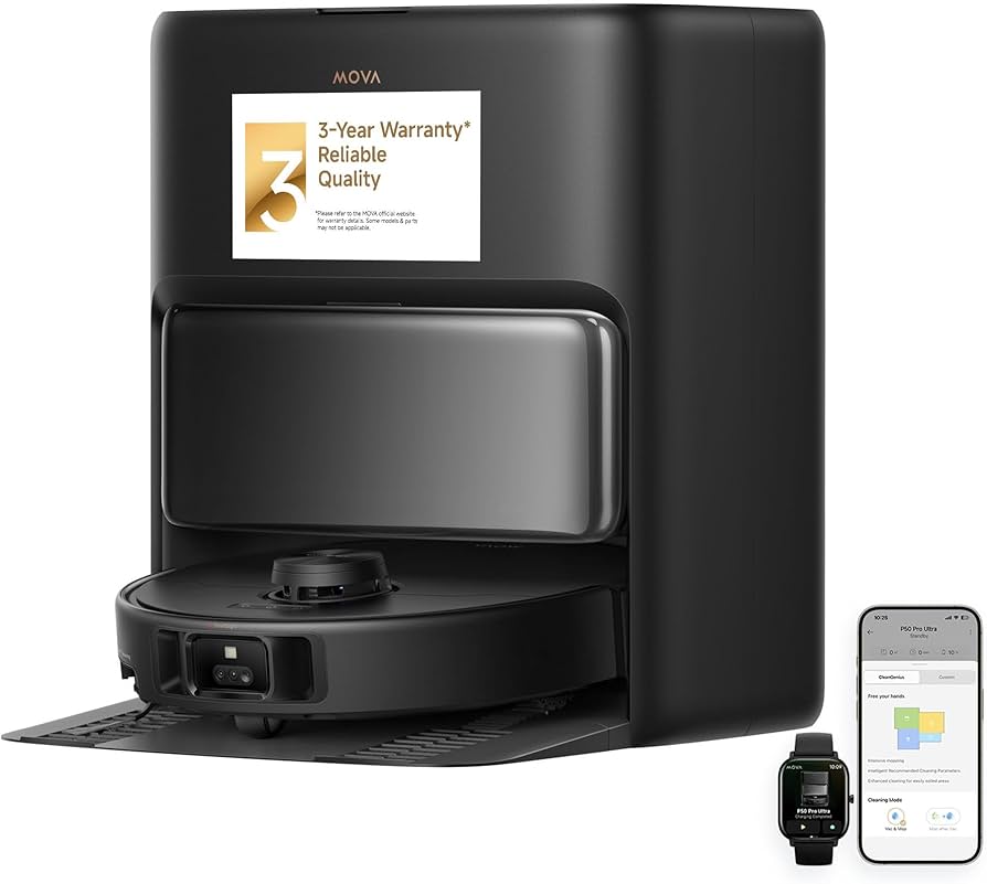 Amazon.com - Mova P50 Pro Ultra Robot Vacuum and Mop, 19,000Pa