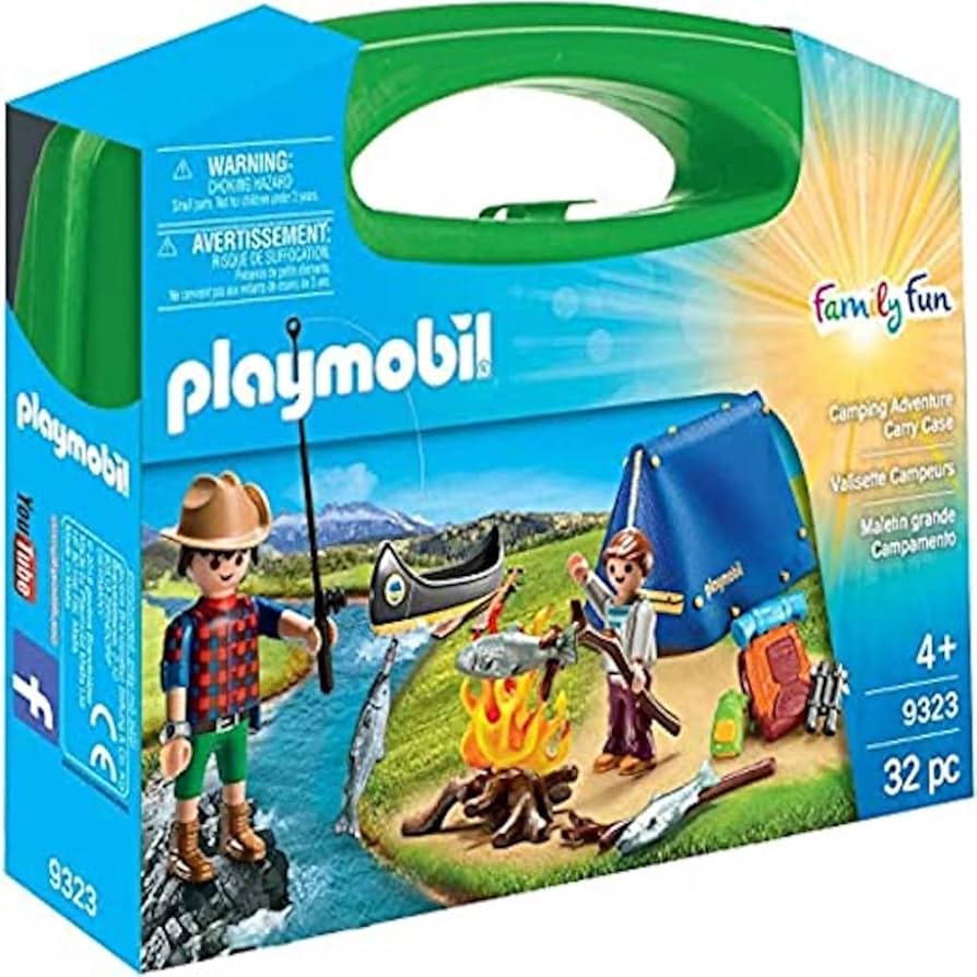 Amazon.com: Playmobil Camping Adventure Carry Case Building Set