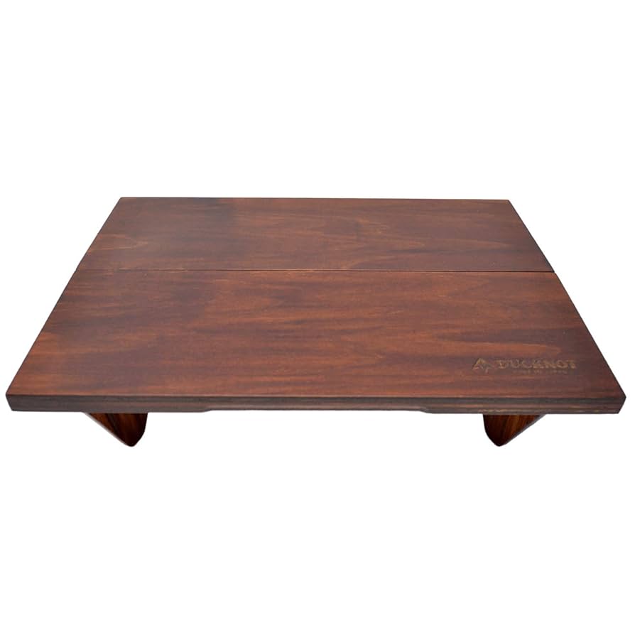 ダックノット スリップスリッパーてーブル ソロ木製折りたたみ収納